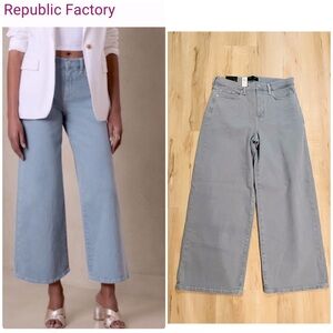 Banana Republic Light Blue Wide Leg Jeans